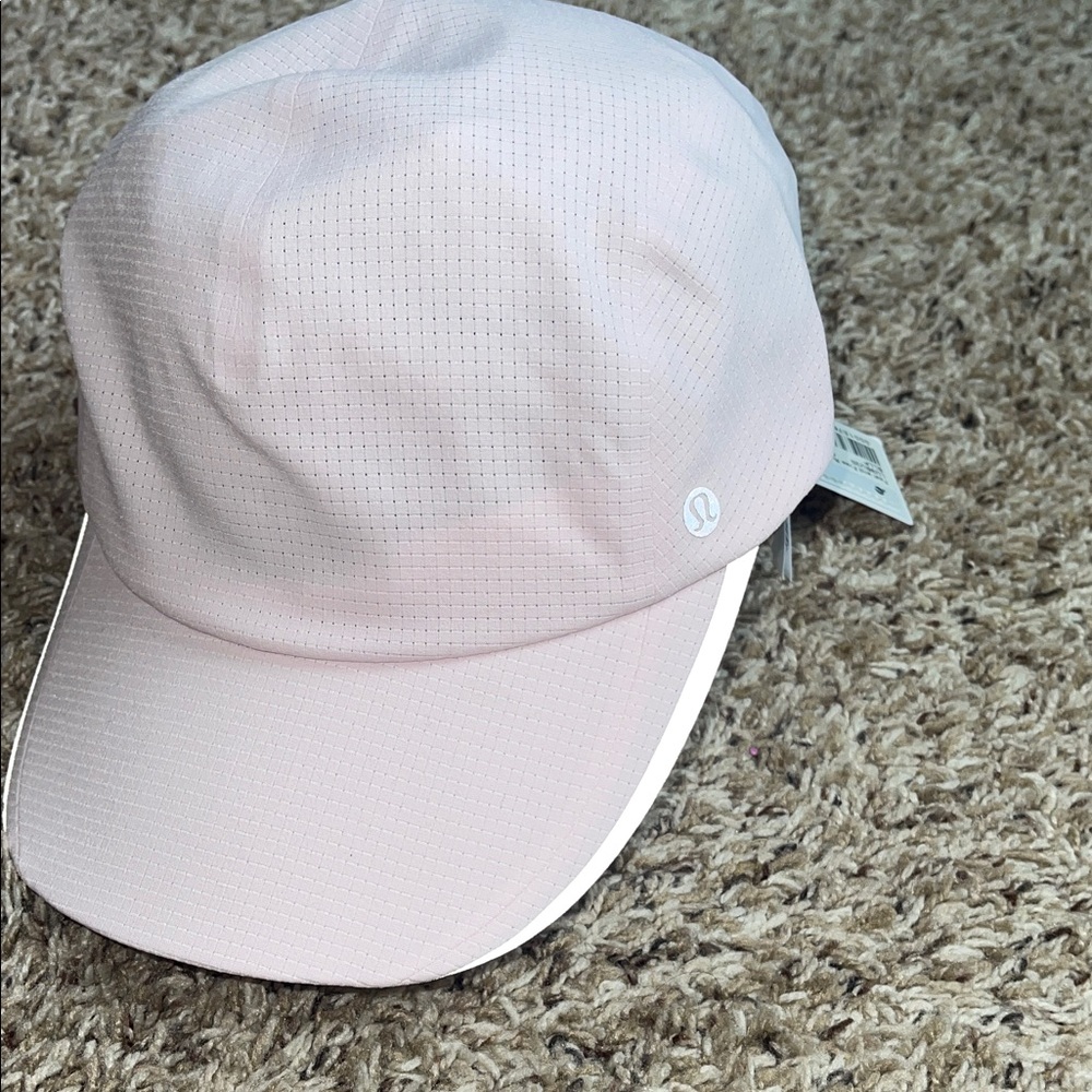 Lululemon Fast and Free Run Hat WovenAir Light Pink Small Medium New